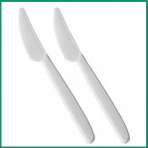 CUCHILLO PLASTICO REUTILIZABLE P/100 C/20