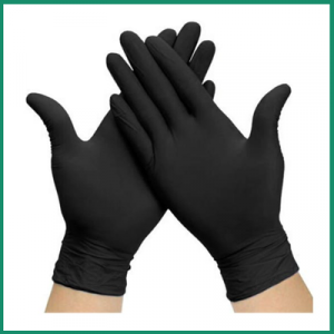 GUANTES DE NITRILO NEGRO
