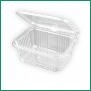 TARRINA BISAGRA PET 375 CC P/50 C/12