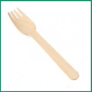 TENEDOR MADERA BIO/COMPOSTABLE ESTUCHE 100