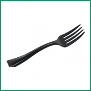 TENEDOR MINI PS NEGRO 10 CM 20X200 C/4000