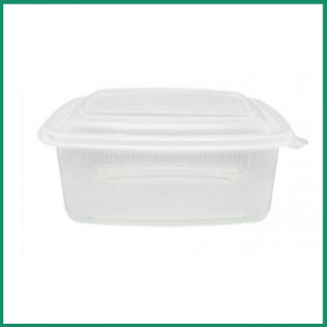 Tarrinas Rectangulares rPET 500cc 120 x 152 x 60mm (500 uds)