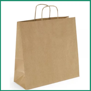 BOLSA PAPEL ASA RETORCIDA 24+10X31  C/250